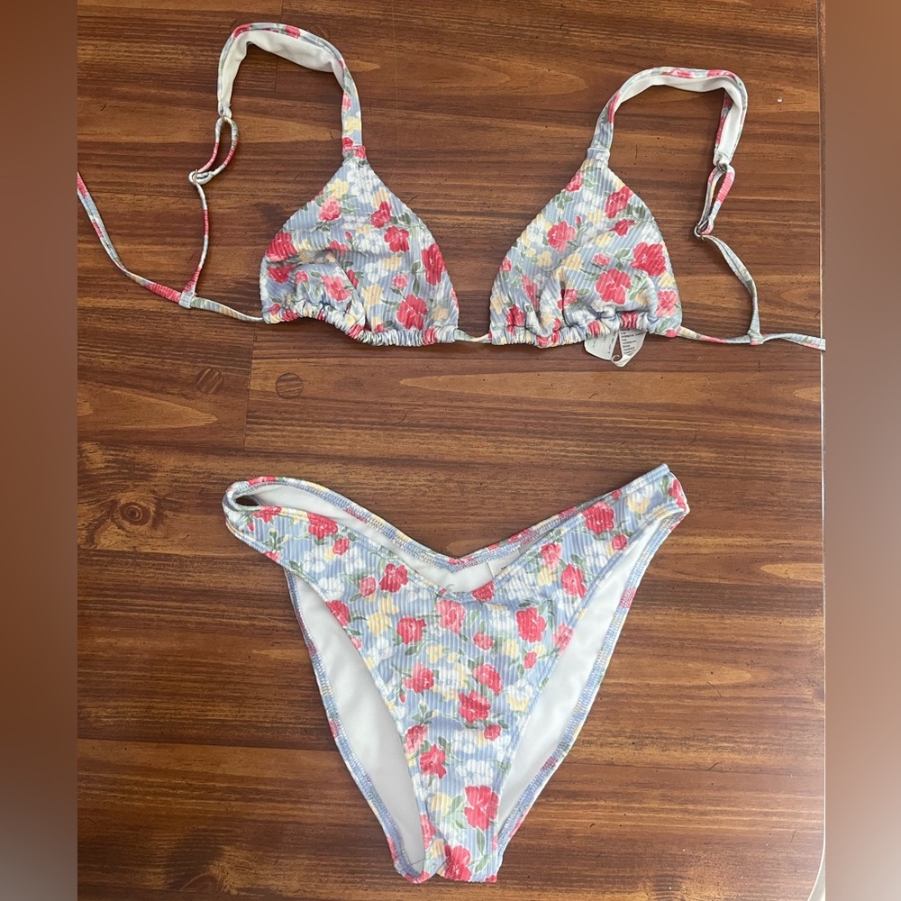 Hollister Floral Swim Top - Multicolor